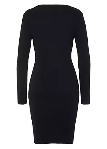 V-Neck Knitted Party Dress by LASCANA | Look Again