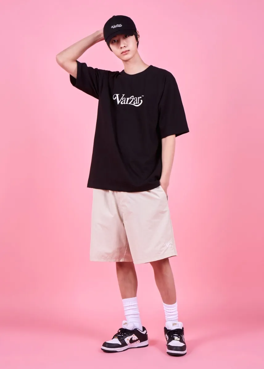 VARZAR  |Unisex Street Style U-Neck Cotton Short Sleeves Oversized