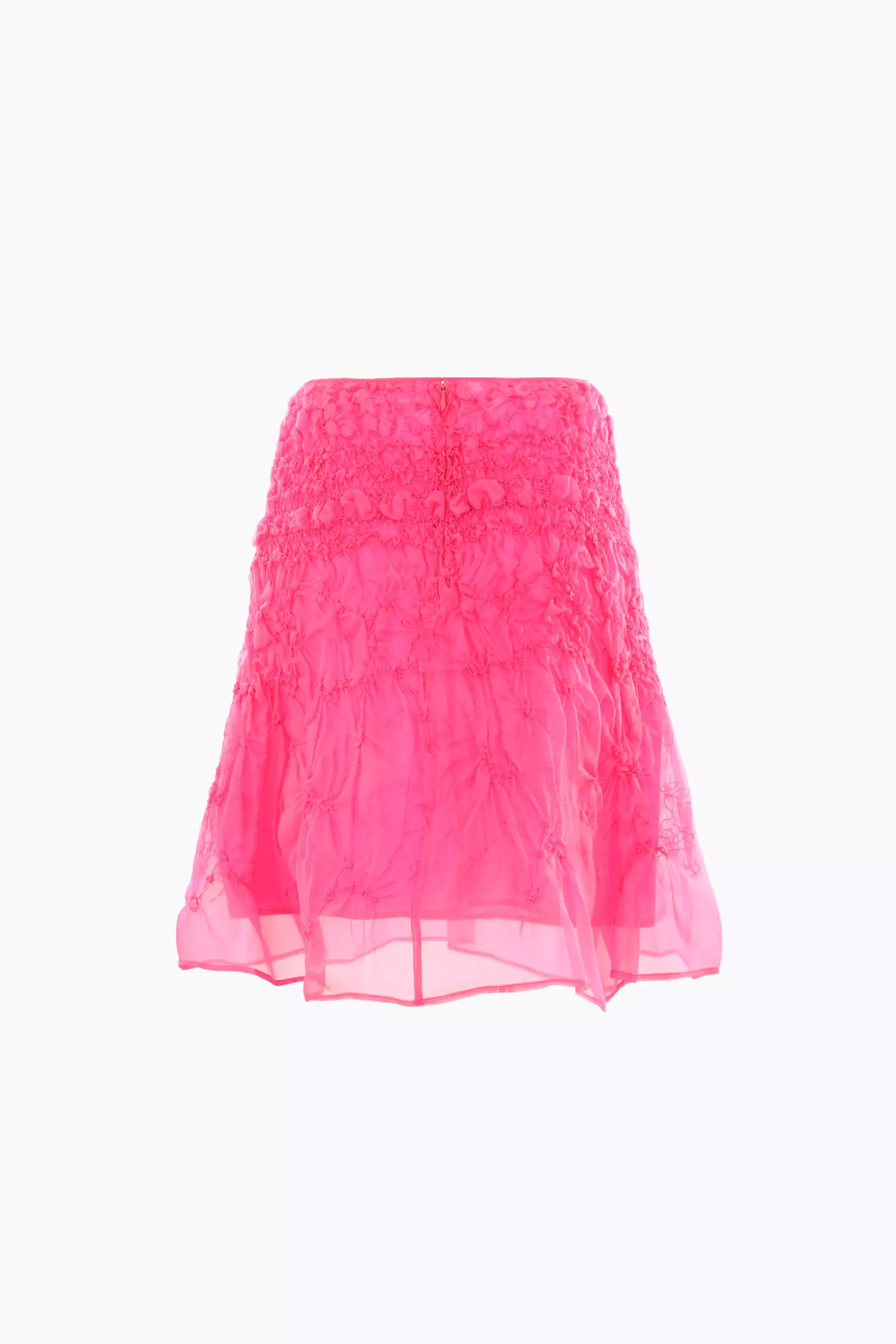 Vida skirt in smocked organza