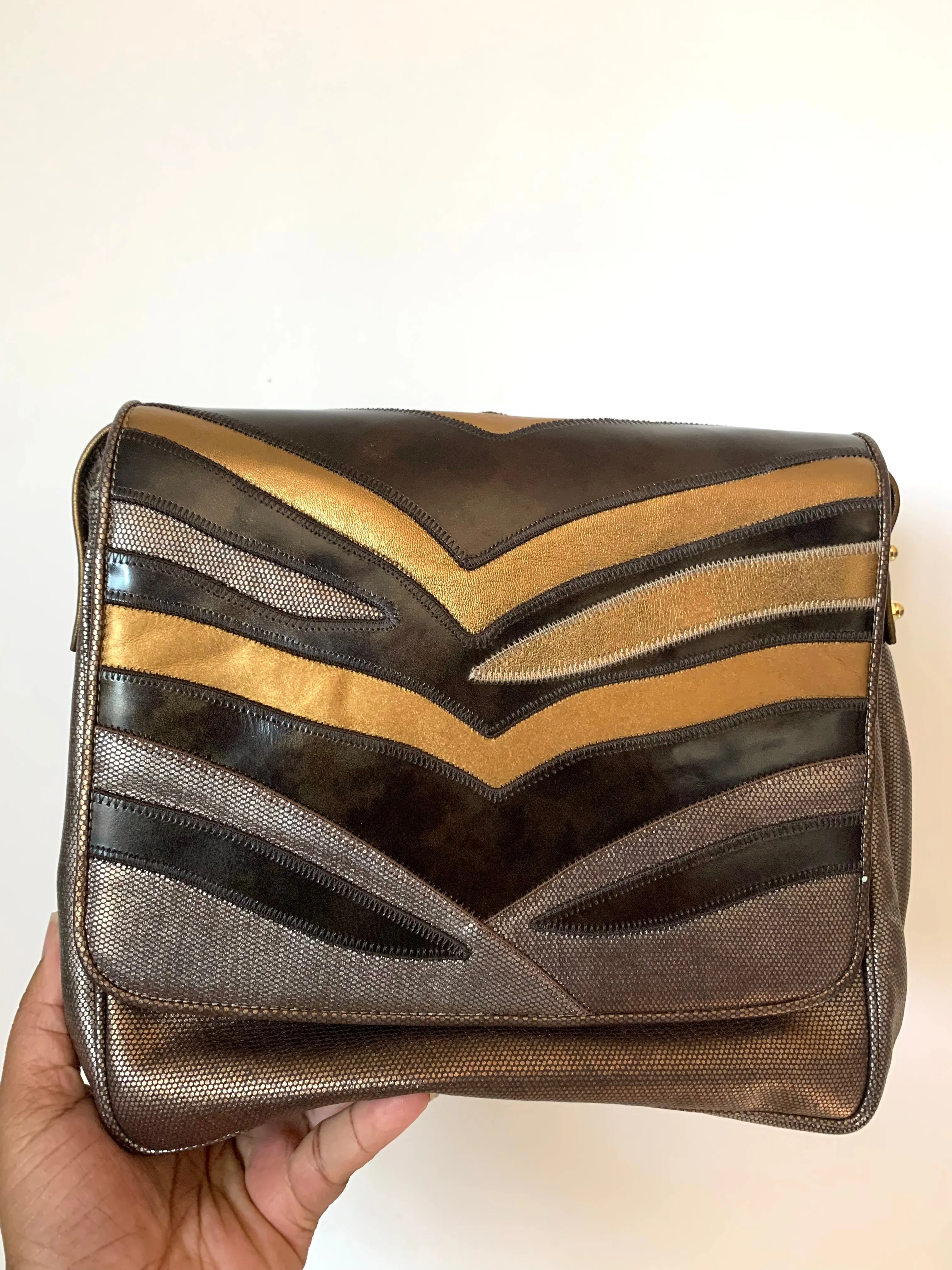 Vintage Sharif Tiger Clutch Crossbody