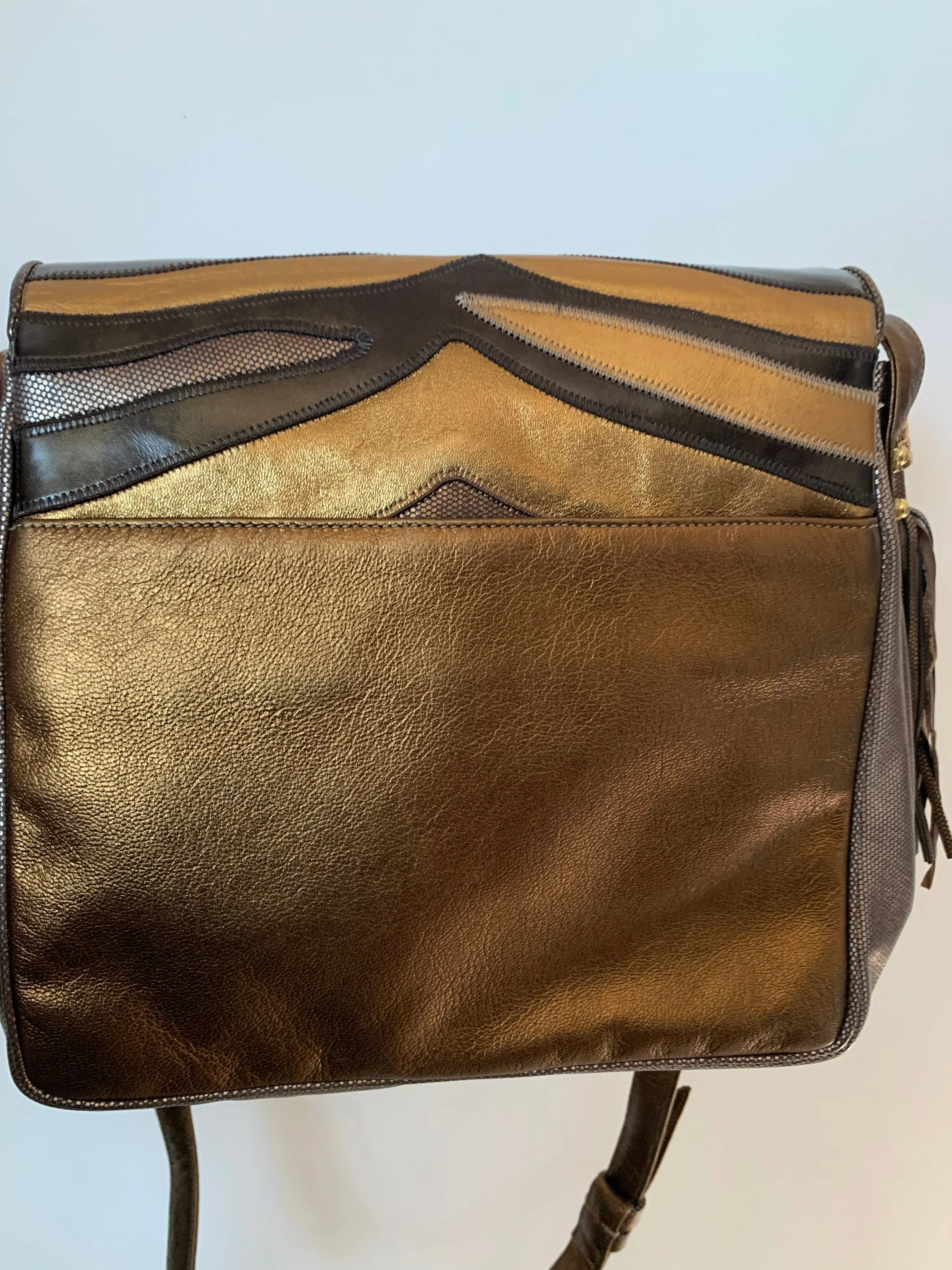 Vintage Sharif Tiger Clutch Crossbody