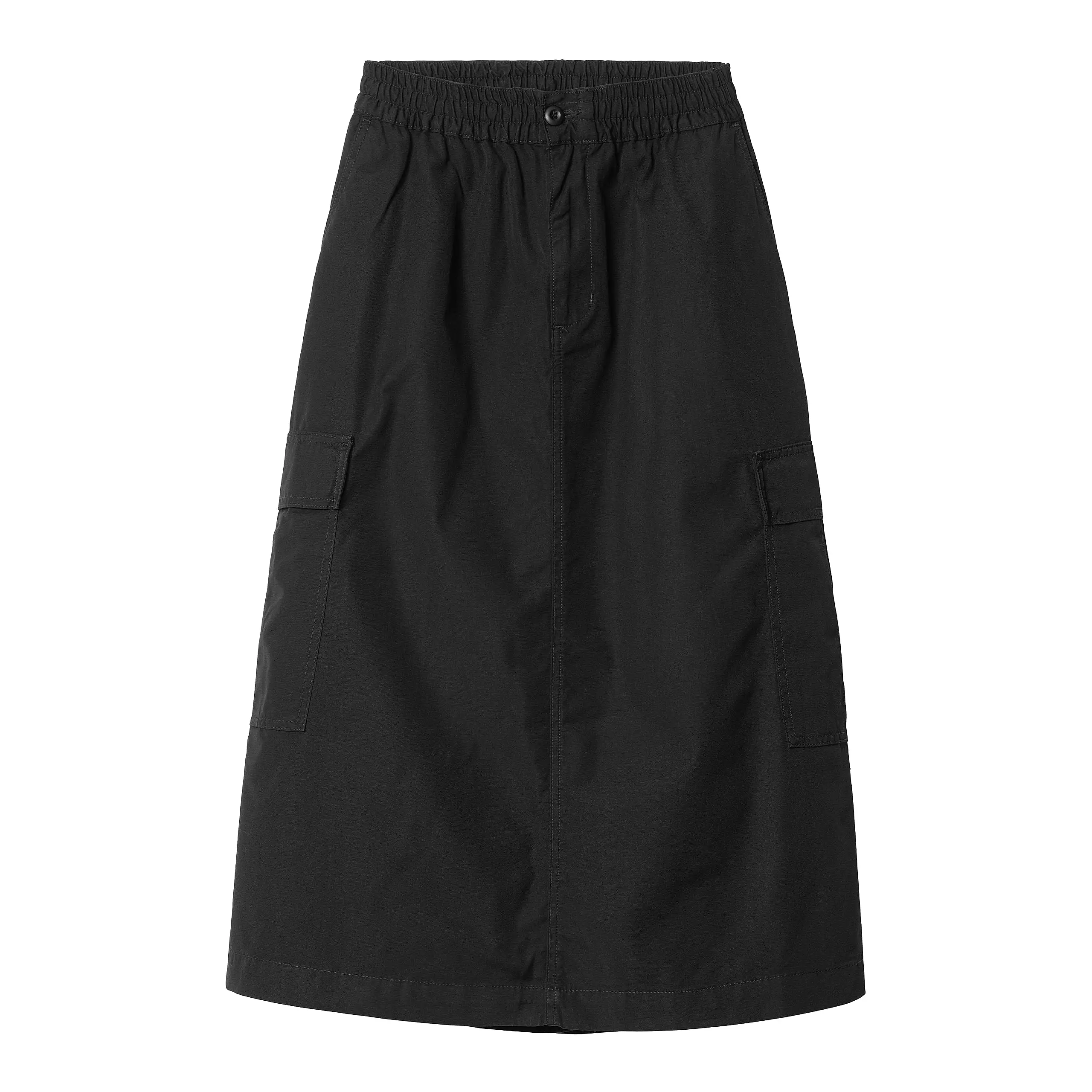 W' JET CARGO SKIRT BLACK RINSED