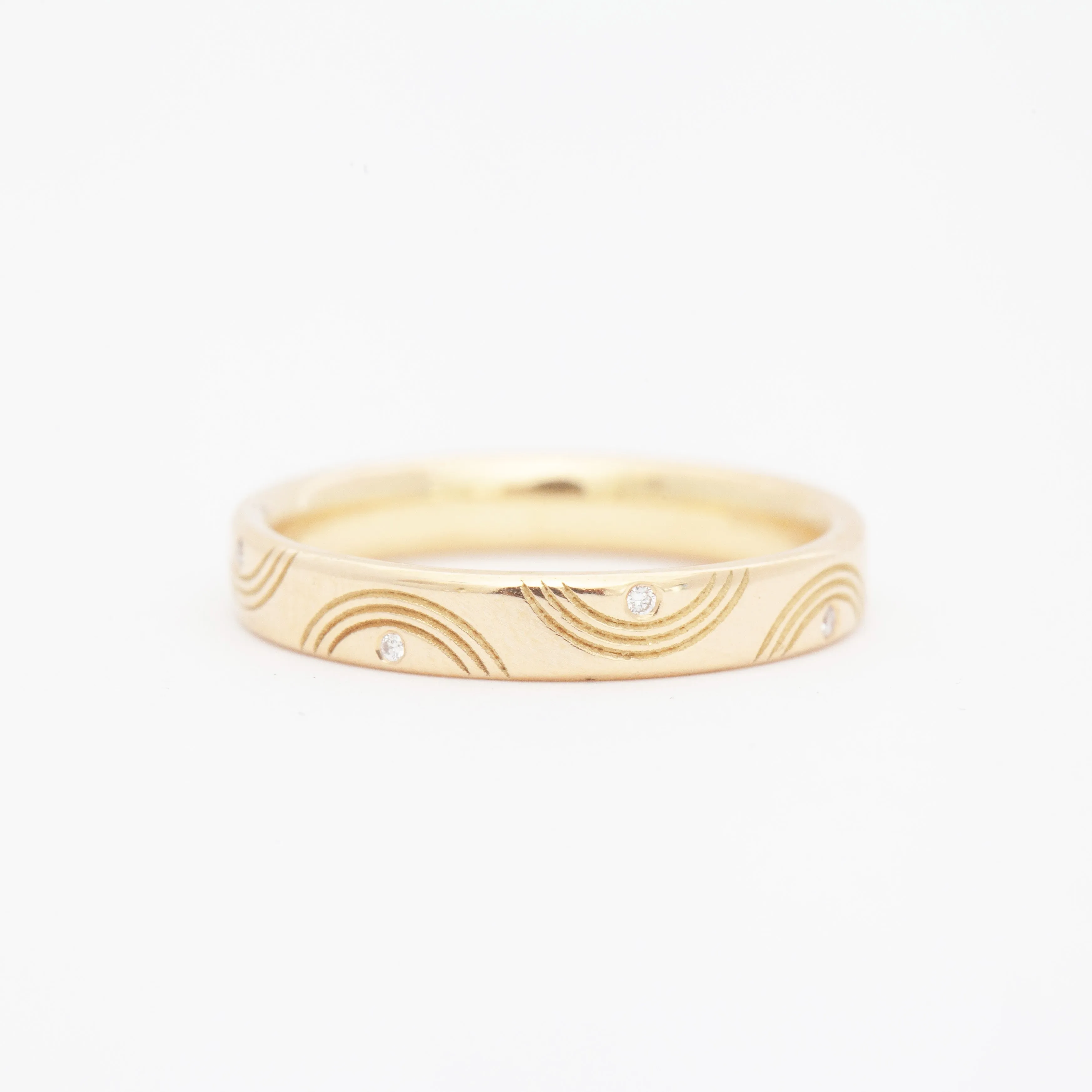 Wavy Wedding Band