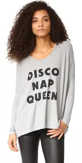 Wildfox Disco Nap Queen Alana Long Sleeve Shirt