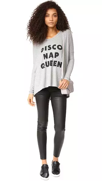 Wildfox Disco Nap Queen Alana Long Sleeve Shirt