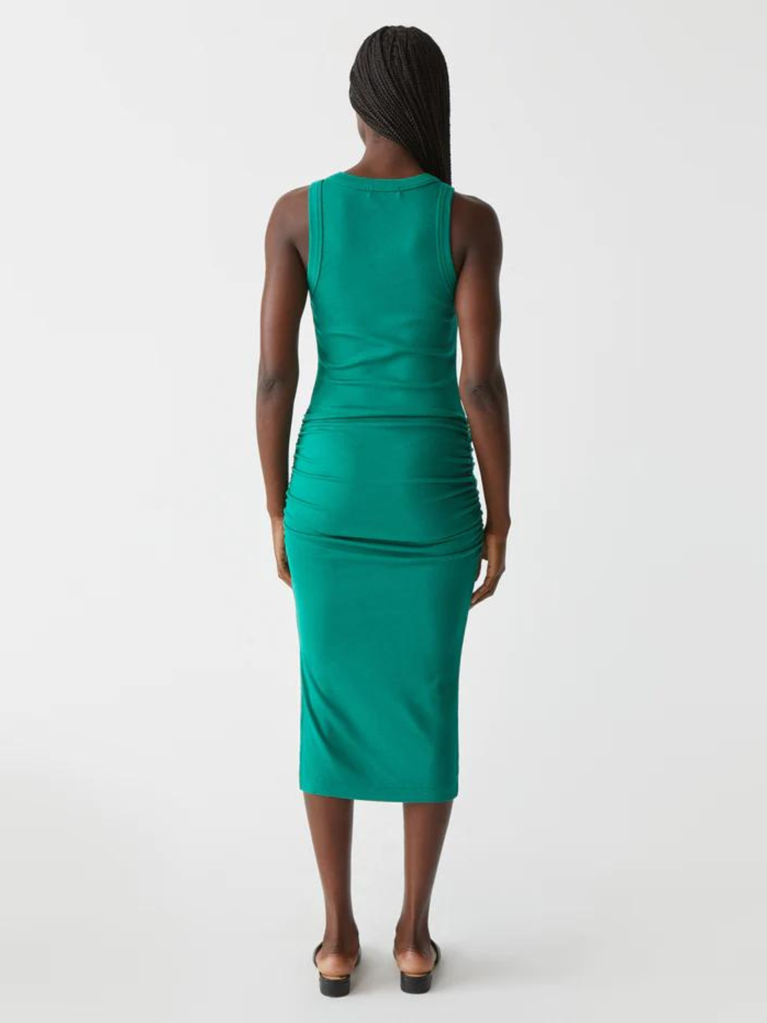 Wren Ruched Dress - Kelly