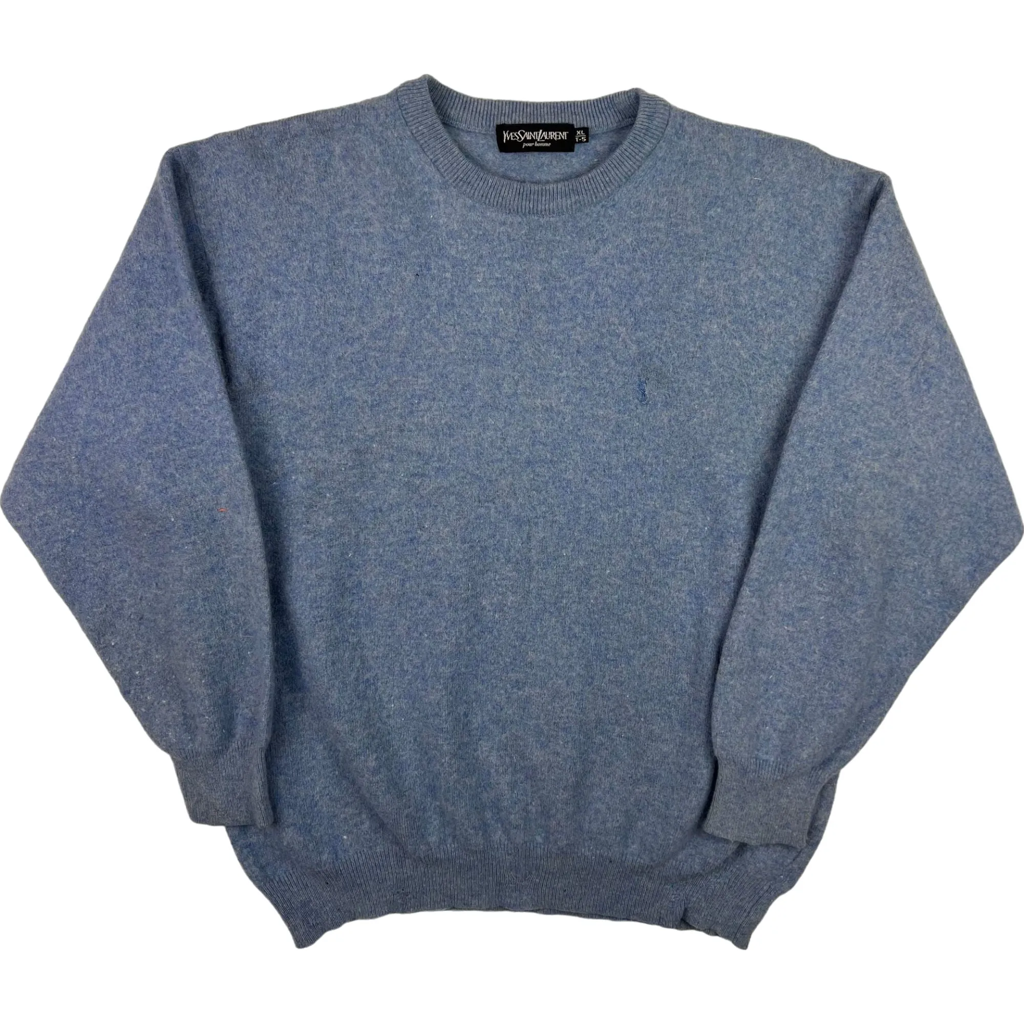 Yves Saint Laurent Knit Sweater Blue