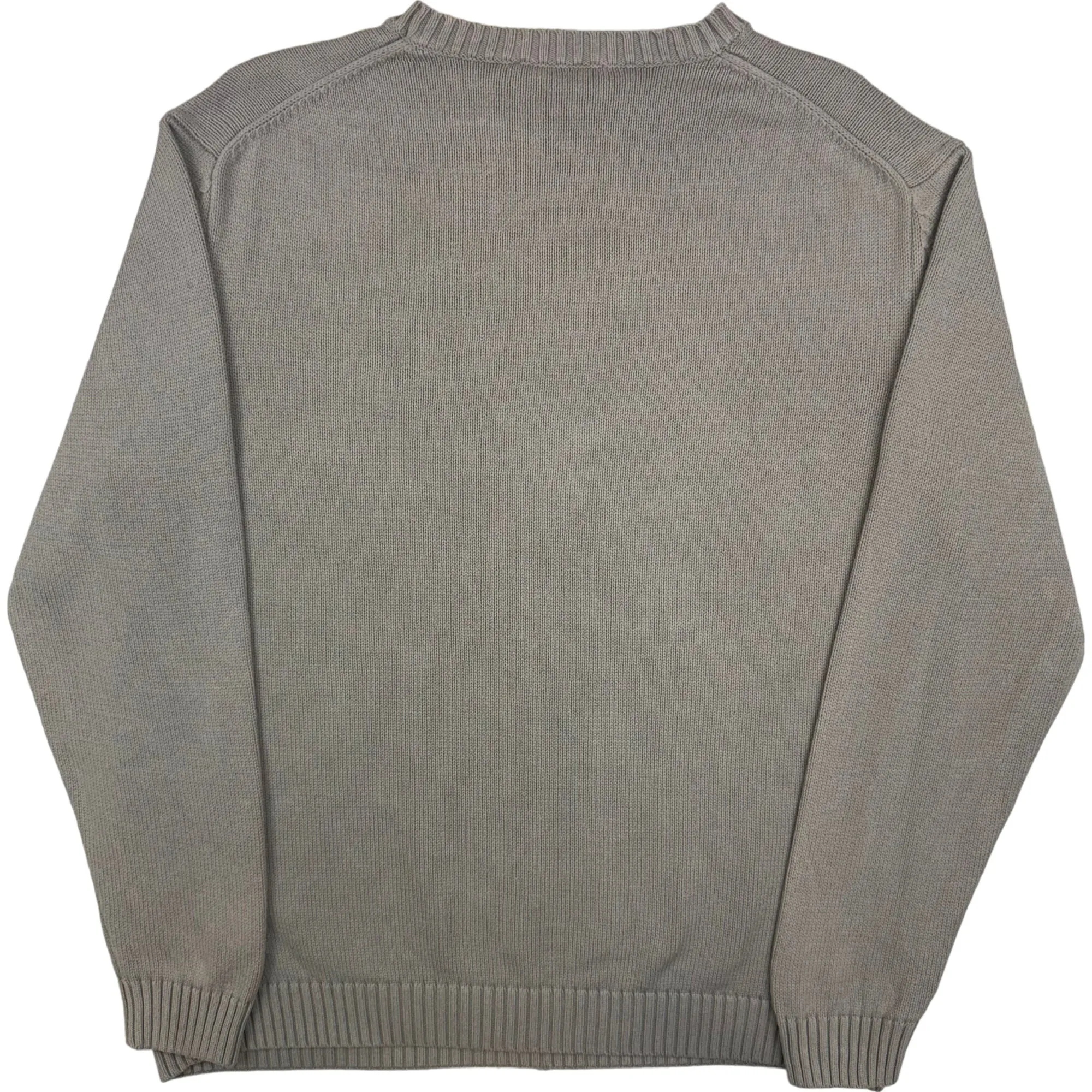 Yves Saint Laurent Knitted Roundneck Sweater Grey