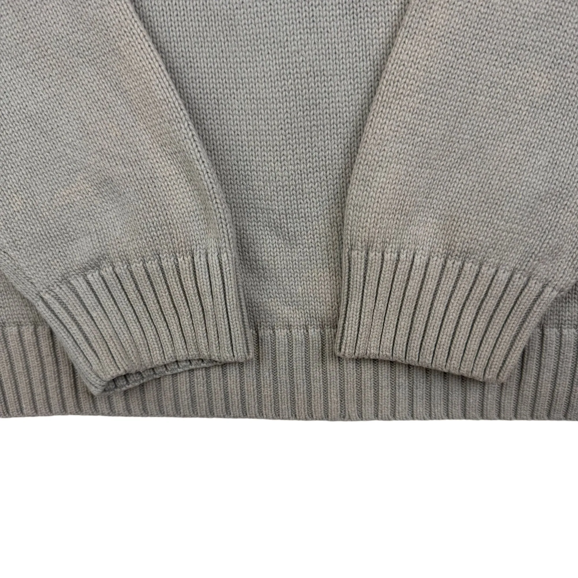 Yves Saint Laurent Knitted Roundneck Sweater Grey