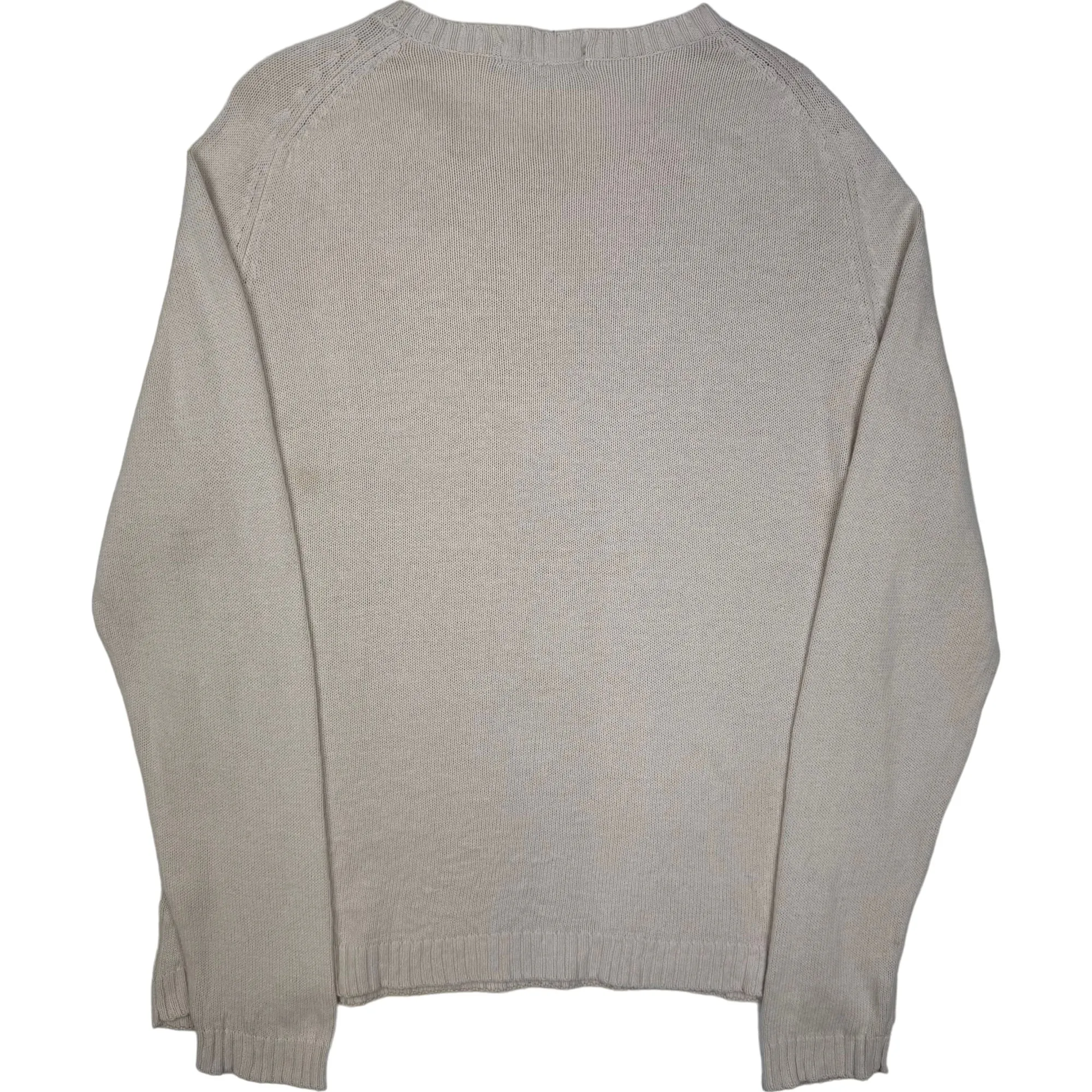 Yves Saint Laurent Knitted Sweater Beige