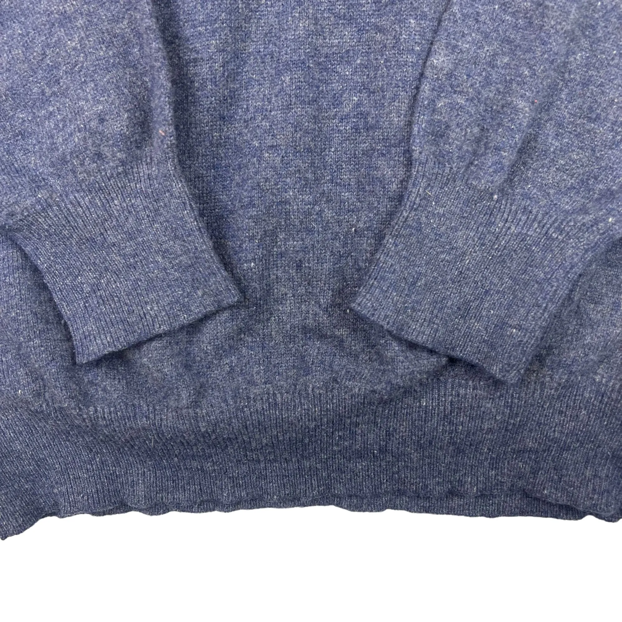 Yves Saint Laurent Lana Wool Knitted Sweater Blue